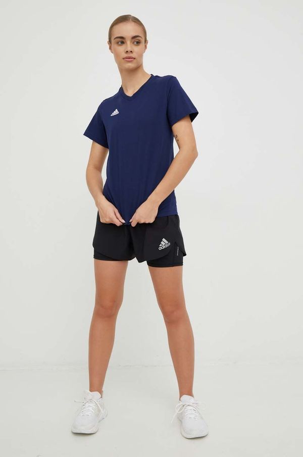 adidas Performance Pamučna majica adidas Performance boja: tamno plava
