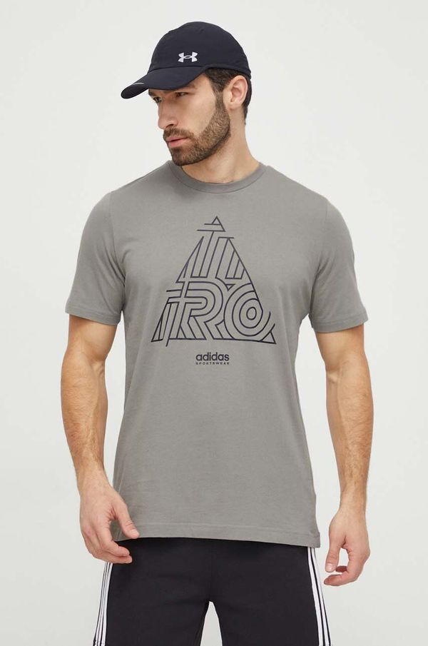 adidas Pamučna majica adidas TIRO za muškarce, boja: bež, s tiskom