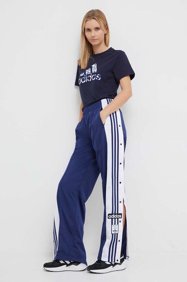 adidas Pamučna majica adidas za žene, boja: tamno plava