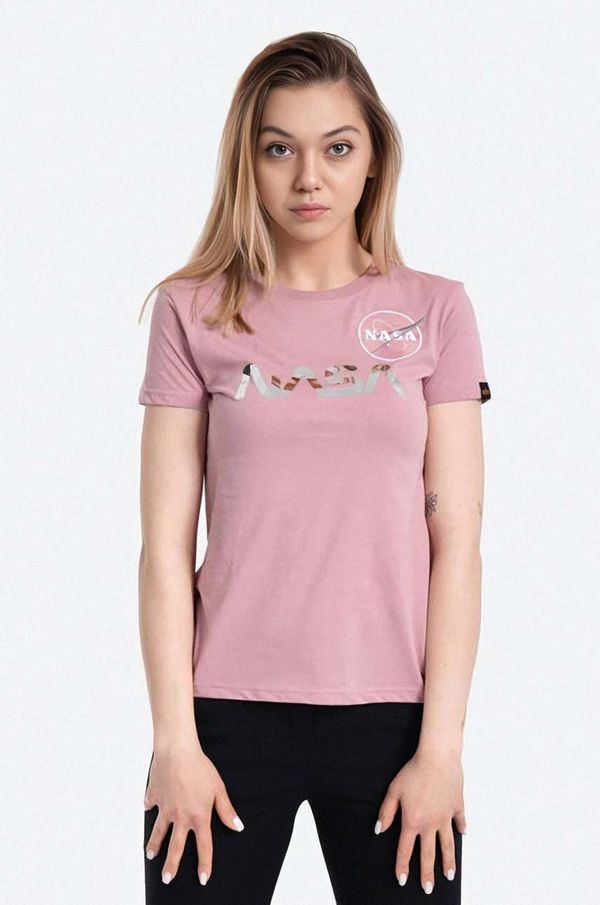 Alpha Industries Pamučna majica Alpha Industries NASA PM boja: ružičasta, 198053.487-pink