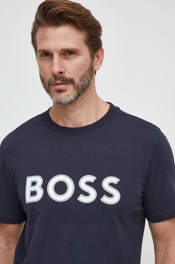 Boss Green Pamučna majica Boss Green za muškarce, s aplikacijom, 50506344