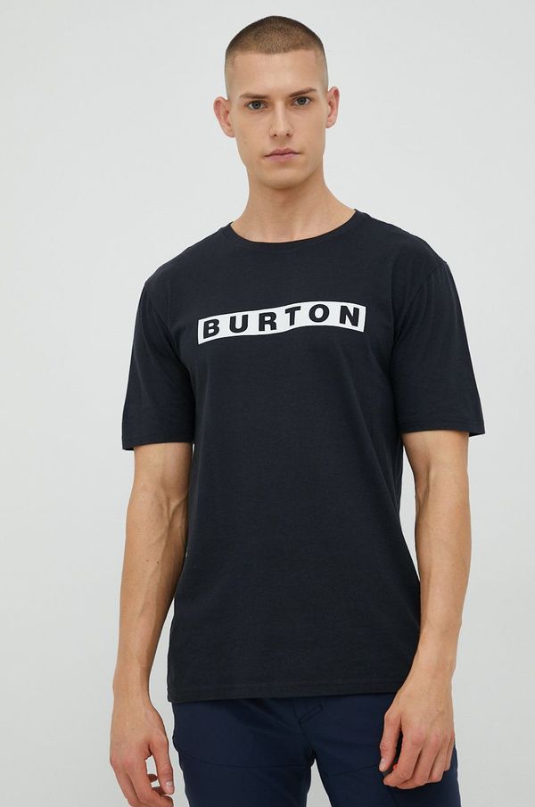 Burton Pamučna majica Burton boja: crna, s tiskom