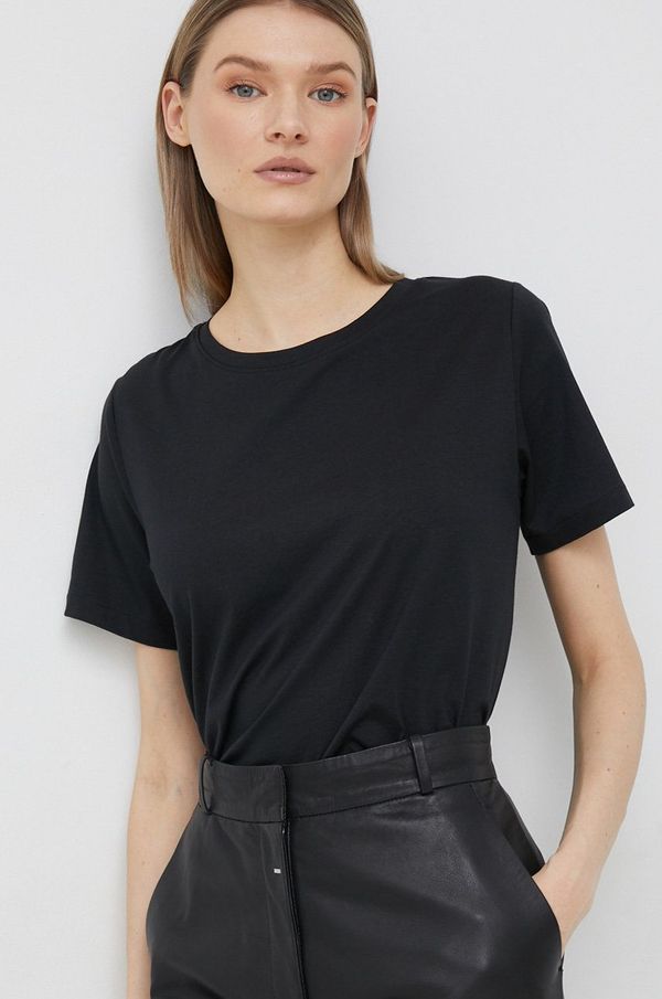 Calvin Klein Pamučna majica Calvin Klein boja: crna