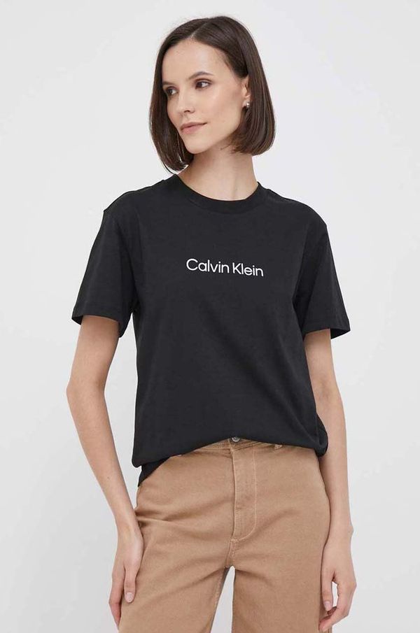 Calvin Klein Pamučna majica Calvin Klein boja: crna, K20K205448