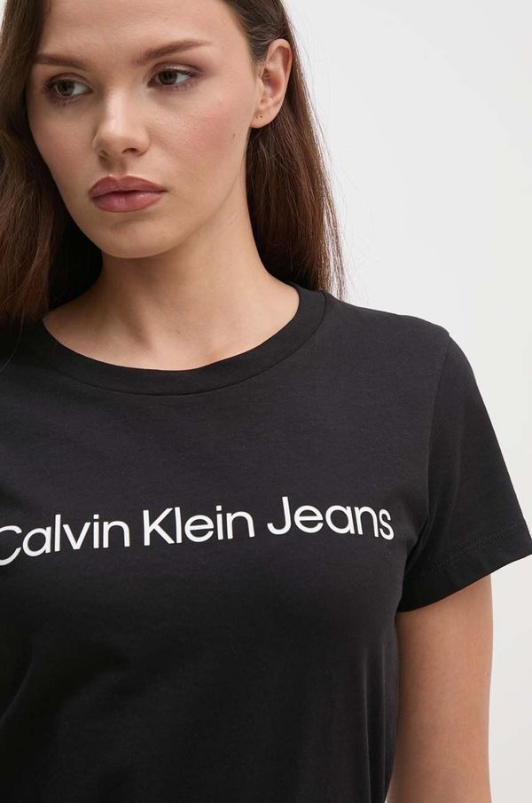 Calvin Klein Jeans Pamučna majica Calvin Klein Jeans 2-pack za žene, boja: crna, J20J220161