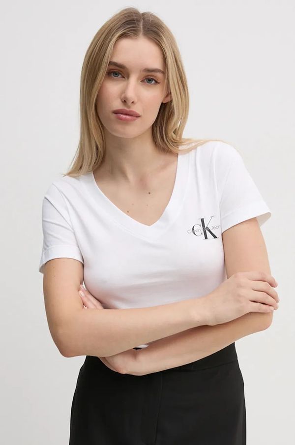 Calvin Klein Jeans Pamučna majica Calvin Klein Jeans 2-pack za žene, boja: crna, J20J223447