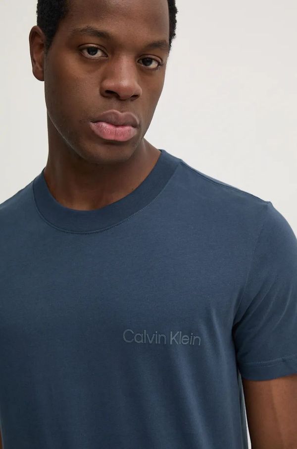 Calvin Klein Jeans Pamučna majica Calvin Klein Jeans za muškarce, boja: tamno plava, s tiskom, J30J326402