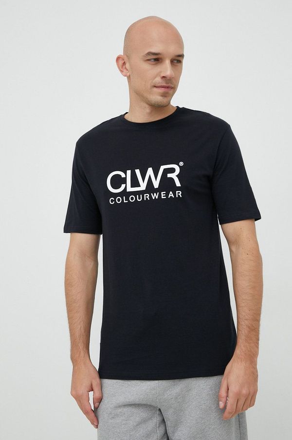 Colourwear Pamučna majica Colourwear boja: crna, s tiskom