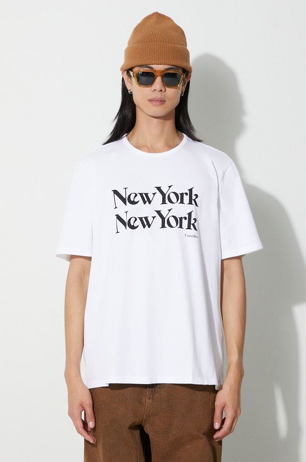 Corridor Pamučna majica Corridor New York New York T-Shirt za muškarce, boja: bijela, s tiskom, TS0007-WHT