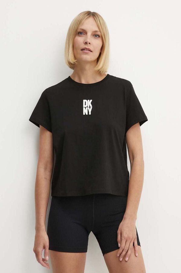 DKNY Pamučna majica Dkny za žene, boja: crna, DP4T9699