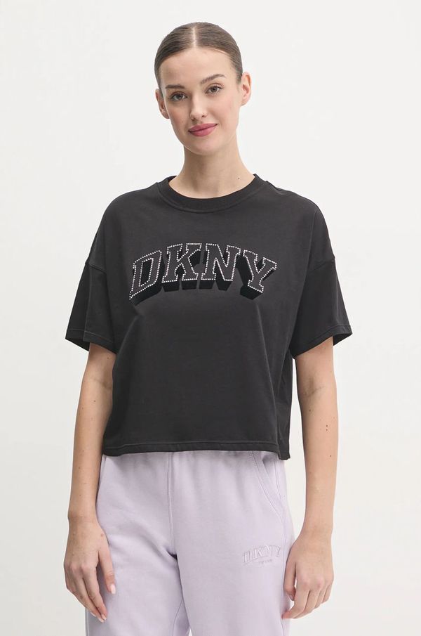 DKNY Pamučna majica Dkny za žene, boja: crna, DP5T1119
