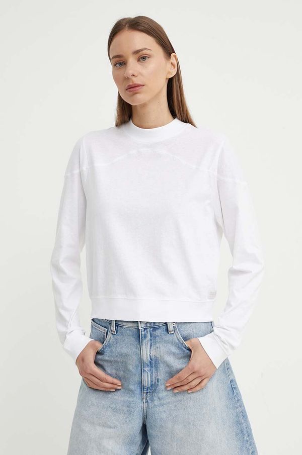 G-Star Raw Pamučna majica dugih rukava G-Star Raw boja: bijela, D24627-D601