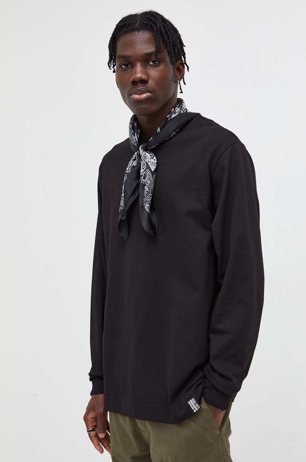 G-Star Raw Pamučna majica dugih rukava G-Star Raw boja: crna, bez uzorka
