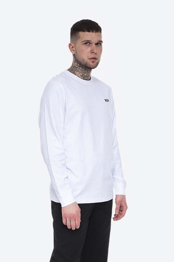 Wood Wood Pamučna majica dugih rukava Wood Wood Mark Paisley Long Sleeve boja: bijela, s tiskom, 12115401.2489-BRIGHTW