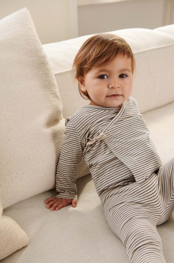 Liewood Pamučna majica dugih rukava za bebe Liewood boja: narančasta