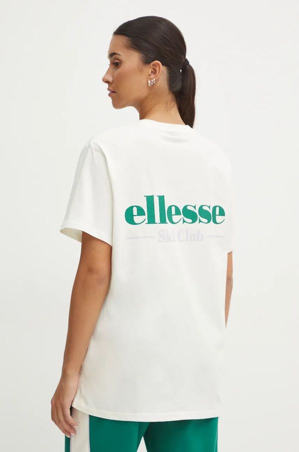 Ellesse Pamučna majica Ellesse MERIBEL za žene, boja: bež, SGX20906