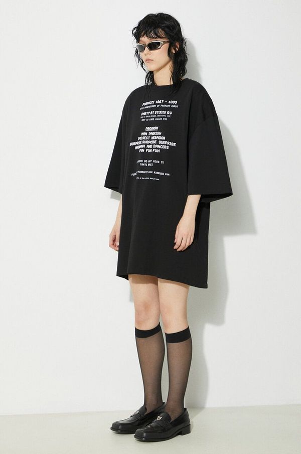 Fiorucci Pamučna majica Fiorucci Invitation Print Oversized T-Shirt boja: crna, s tiskom, U01FPTSH107CJ01BK01