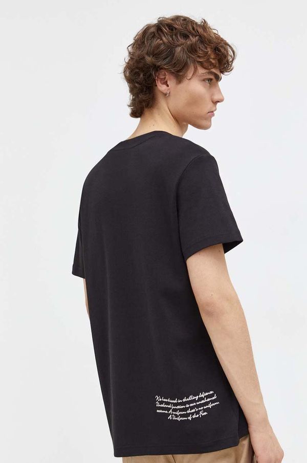 G-Star Raw Pamučna majica G-Star Raw za muškarce, boja: crna, bez uzorka