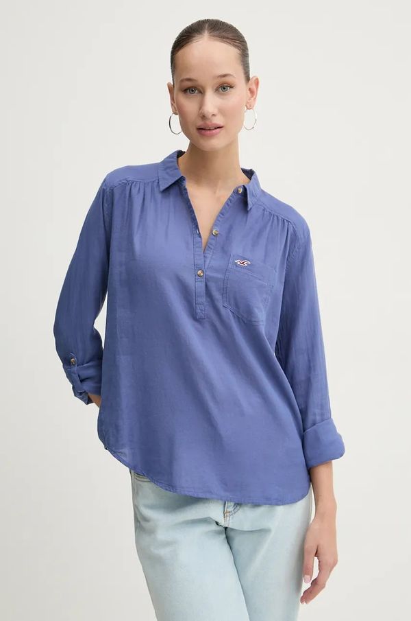 Hollister Co. Pamučna majica Hollister Co. za žene, bez uzorka, KI340-3242