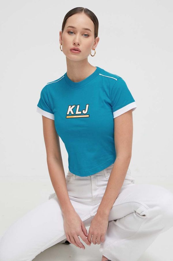 Karl Lagerfeld Jeans Pamučna majica Karl Lagerfeld Jeans za žene