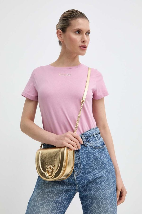 Pinko Pamučna majica kratkih rukava Pinko Answear Exclusive za žene, boja: ružičasta