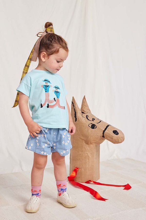Bobo Choses Pamučna majica kratkih rukava za bebe Bobo Choses s tiskom