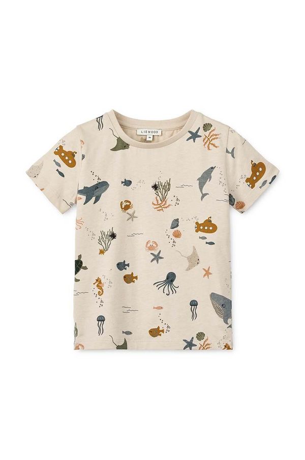 Liewood Pamučna majica kratkih rukava za bebe Liewood Apia Baby Printed Shortsleeve T-shirt s uzorkom