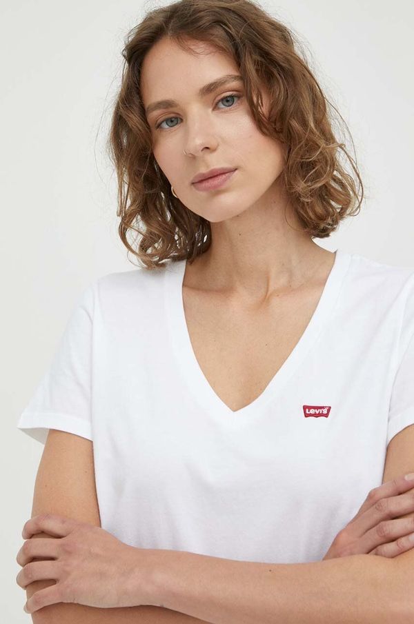 Levi's Pamučna majica Levi's 2-pack boja: bijela