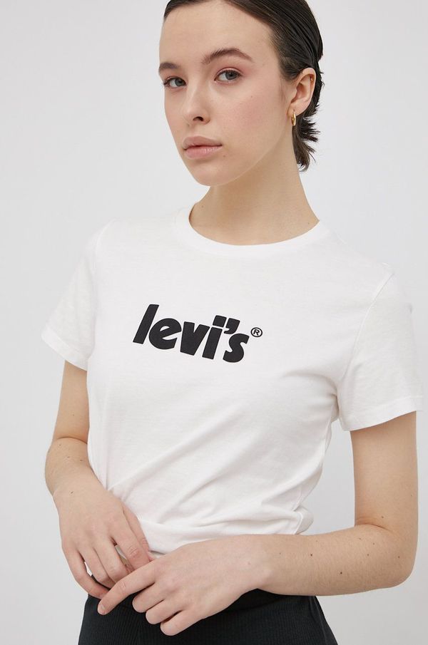 Levi's Pamučna majica Levi's boja: bijela, 17369.1755-Neutrals