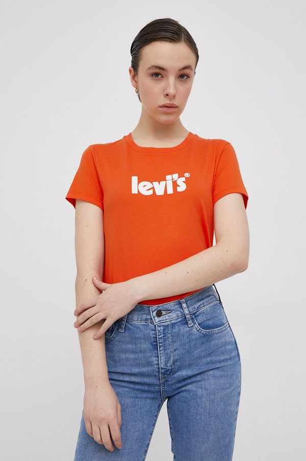 Levi's Pamučna majica Levi's boja: narančasta, 17369.1758-Yellows/Or
