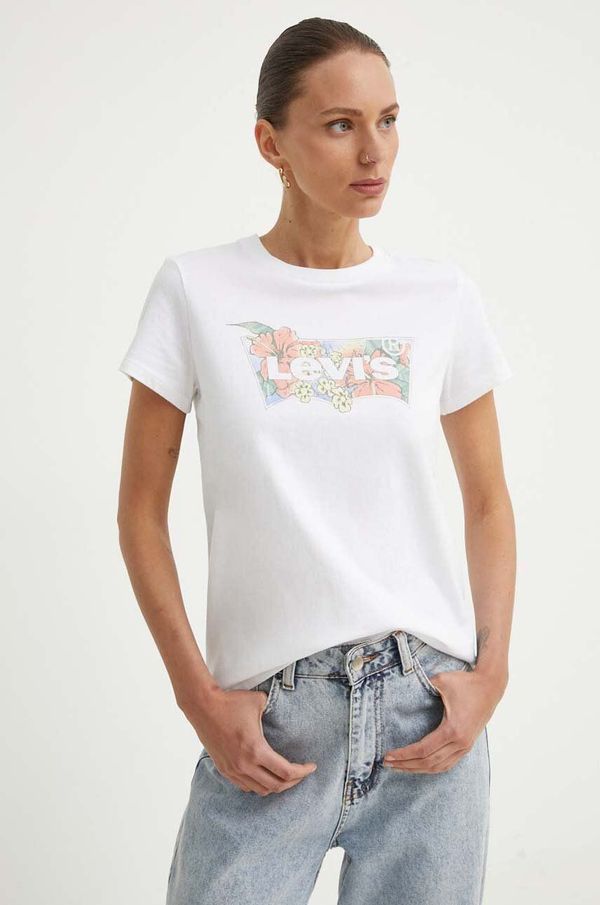 Levi's Pamučna majica Levi's za žene, boja: bijela, 17369