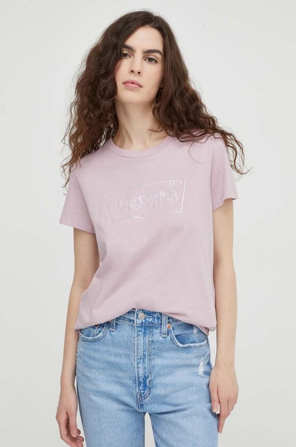 Levi's Pamučna majica Levi's za žene, boja: ružičasta