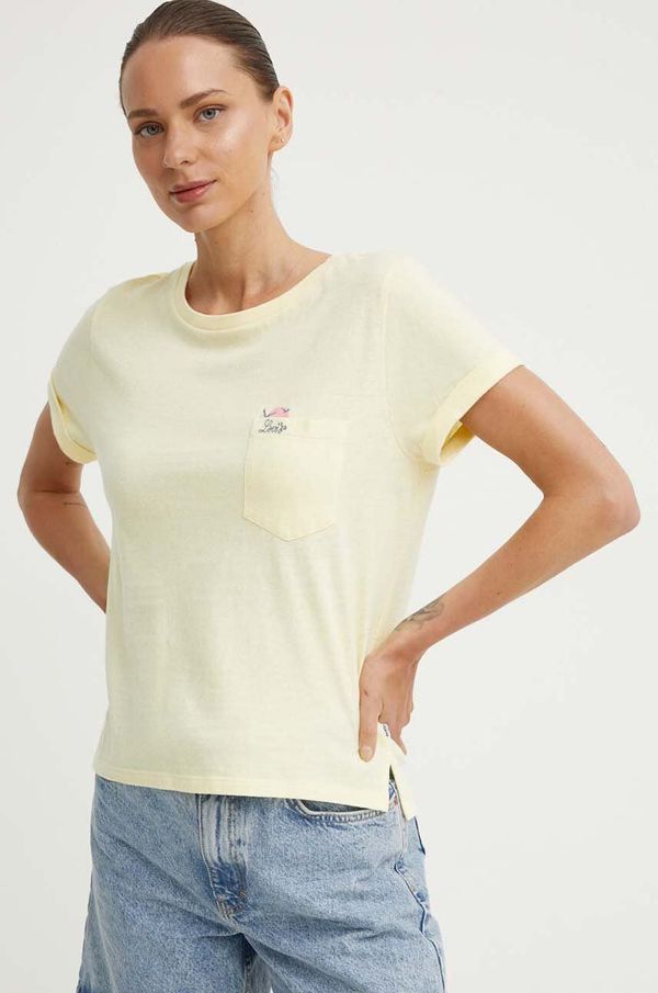 Levi's Pamučna majica Levi's za žene, boja: žuta