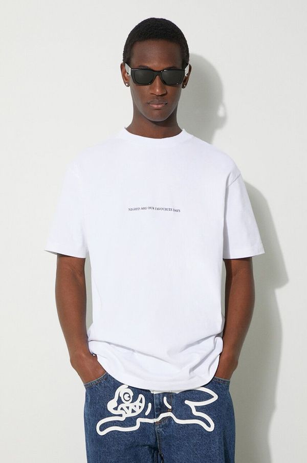 Marcelo Burlon Pamučna majica Marcelo Burlon Party Quote Basic za muškarce, boja: bijela, s aplikacijom, CMAA056S24JER0050110