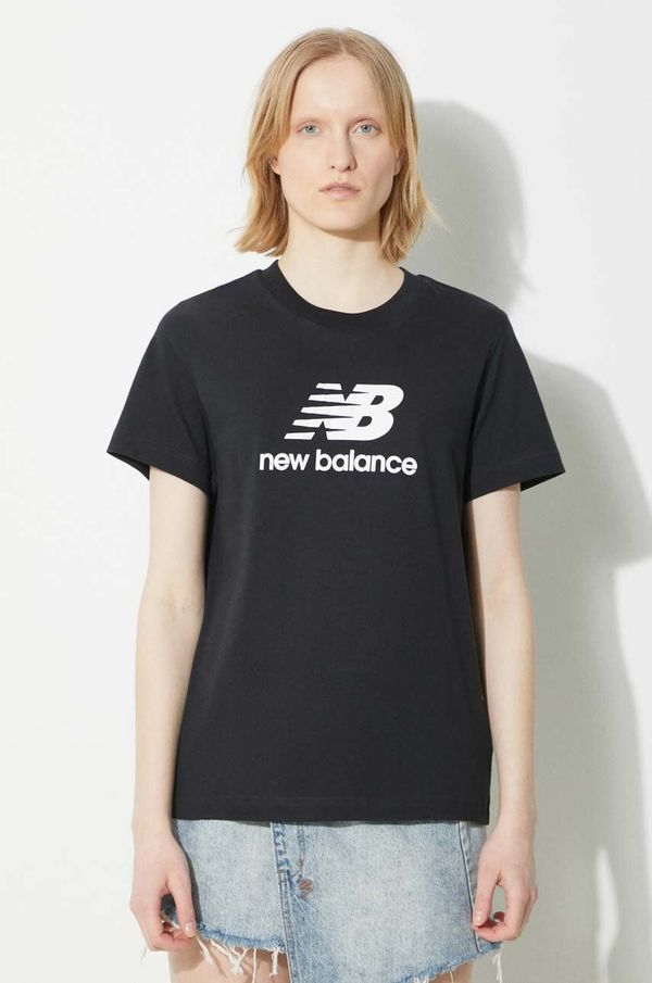 New Balance Pamučna majica New Balance Sport Essentials za žene, boja: crna, WT41502BK