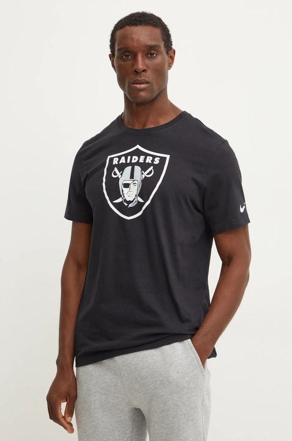 Nike Pamučna majica Nike Las Vegas Raiders za muškarce, boja: crna, s tiskom, N199-00A-8D-CLH