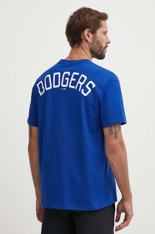 Nike Pamučna majica Nike Los Angeles Dodgers za muškarce, s aplikacijom