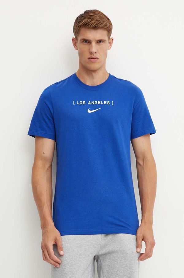 Nike Pamučna majica Nike Los Angeles Dodgers za muškarce, s tiskom