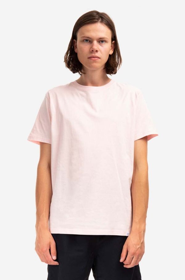 Norse Projects Pamučna majica Norse Projects boja: ružičasta, glatki model, N01.0559.5507-5507