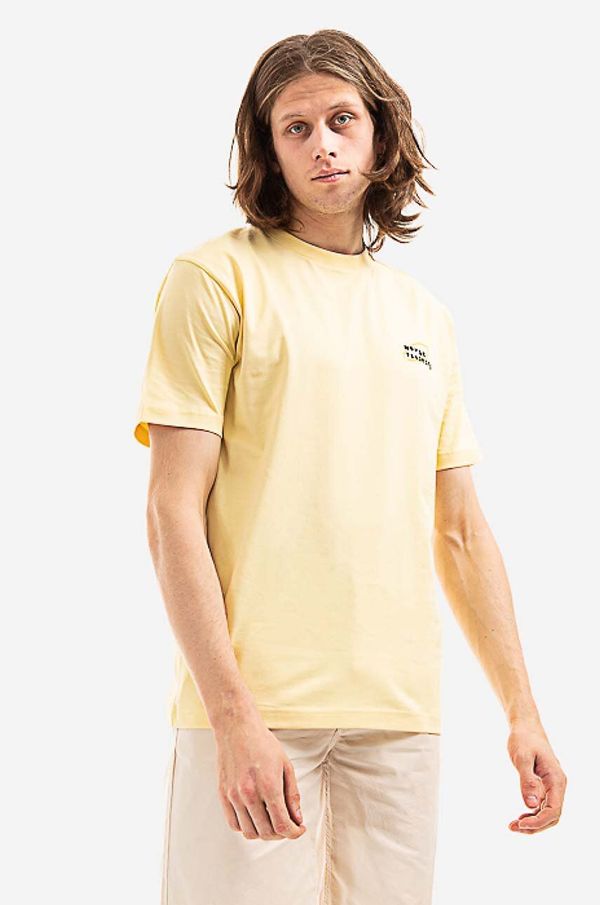 Norse Projects Pamučna majica Norse Projects boja: žuta, glatki model, N01.0589.3025-3025