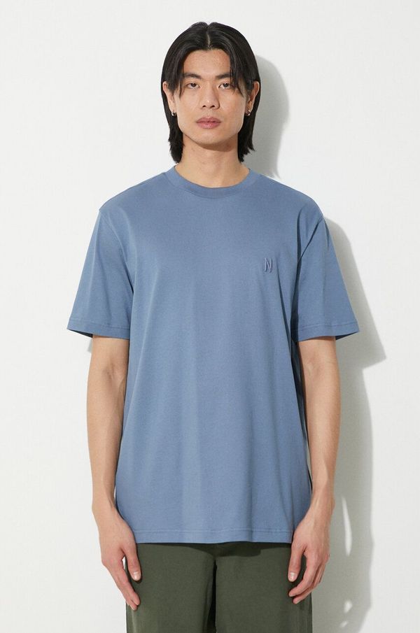 Norse Projects Pamučna majica Norse Projects Johannes za muškarce, s aplikacijom, N01.0643.7121