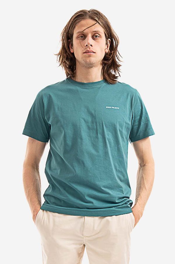 Norse Projects Pamučna majica Norse Projects Niels Standard Logo glatki model, N01.0561.7184-7184
