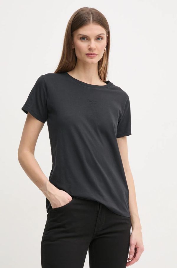 Pepe Jeans Pamučna majica Pepe Jeans LOLLY za žene, boja: crna, PL505985