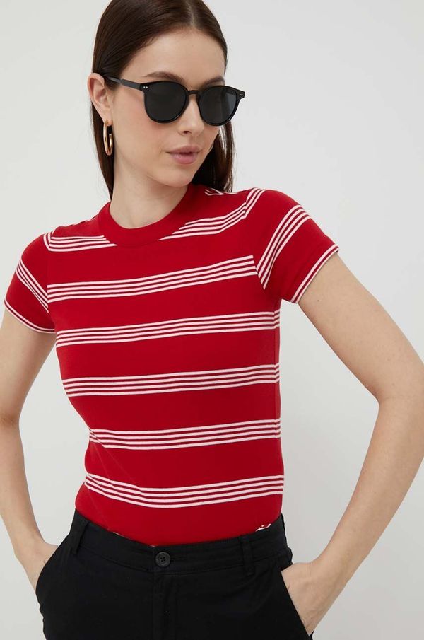 Polo Ralph Lauren Pamučna majica Polo Ralph Lauren boja: crvena