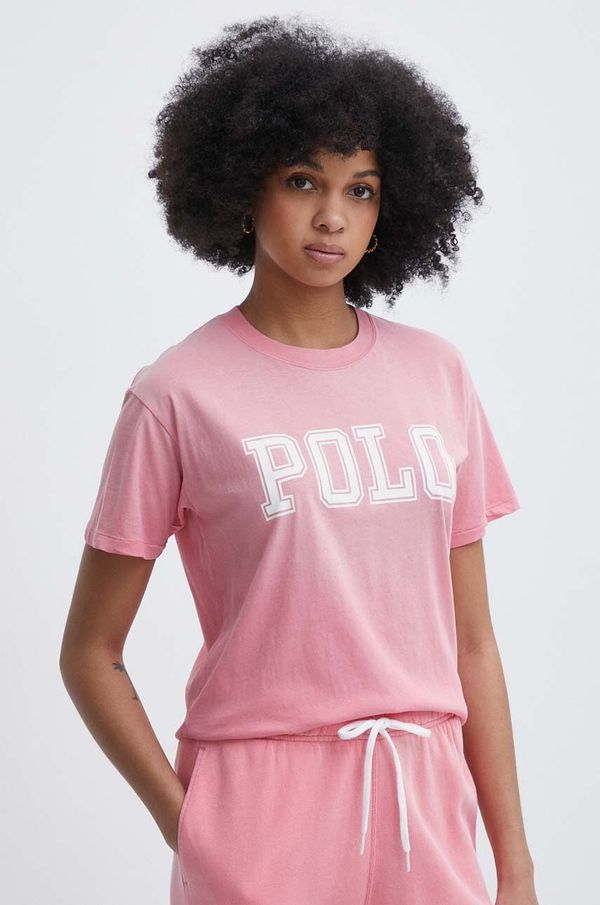 Polo Ralph Lauren Pamučna majica Polo Ralph Lauren za žene, boja: ružičasta, 211935591