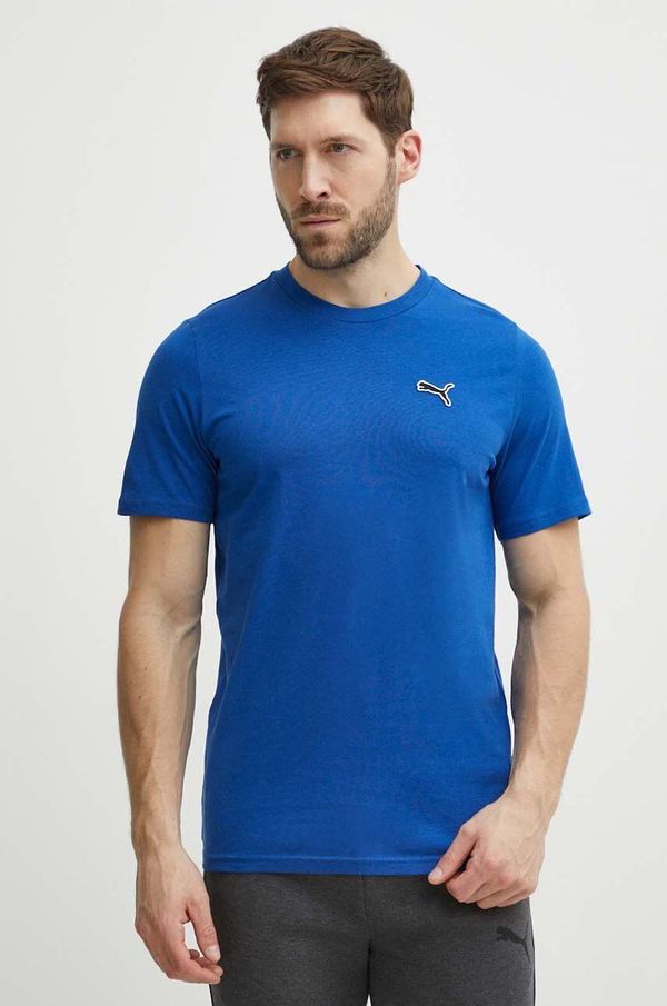 Puma Pamučna majica Puma BETTER ESSENTIALS za muškarce, boja: tamno plava, bez uzorka, 675977