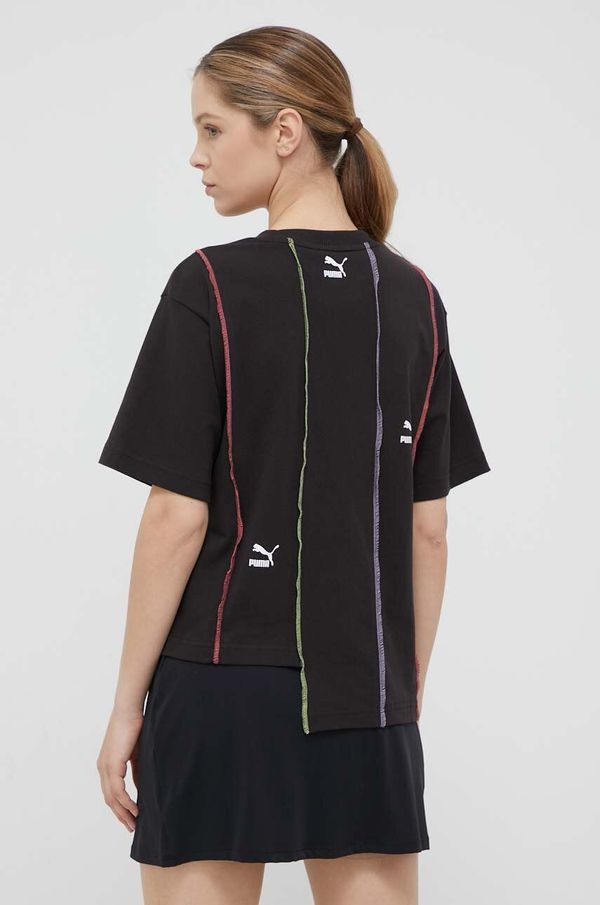 Puma Pamučna majica Puma X The Ragged Priest boja: crna