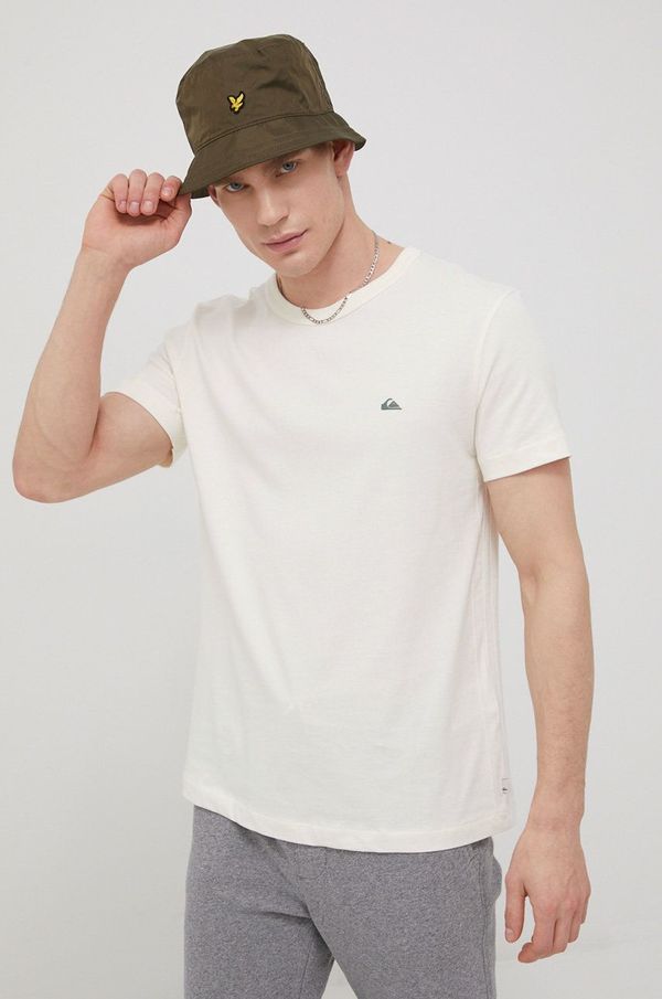 Quiksilver Pamučna majica Quiksilver boja: krem
