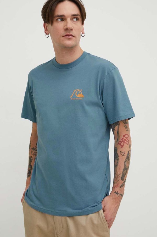 Quiksilver Pamučna majica Quiksilver za muškarce, s tiskom