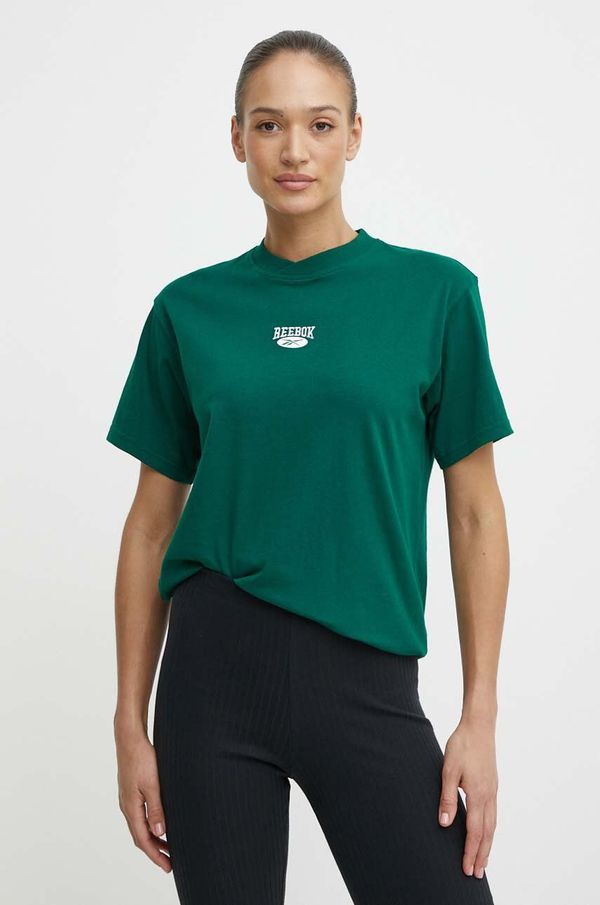 Reebok Classic Pamučna majica Reebok Classic Archive Essentials za žene, boja: zelena, 100076222